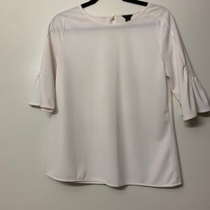 White quarter sleeve blouse